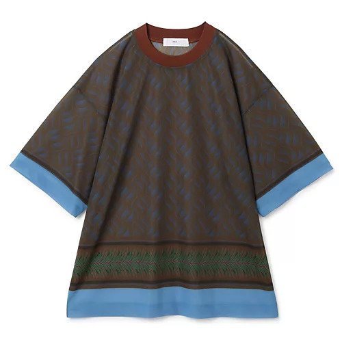 【トーガ ビリリース/TOGA VIRILIS / MEN】のSheer jersey print T-shirt インテリア・キッズ・メンズ・レディースファッション・服の通販 founy(ファニー) 　ファッション　Fashion　メンズファッション　MEN　2023年　2023　2023-2024秋冬・A/W　Aw/Autumn/Winter//Fw/Fall-Winter/2023-2024　プリント　Print　リラックス　Relax　ロング　Long　洗える　Washable　BLUE|ID: prp329100004150795 ipo3291000000028554611