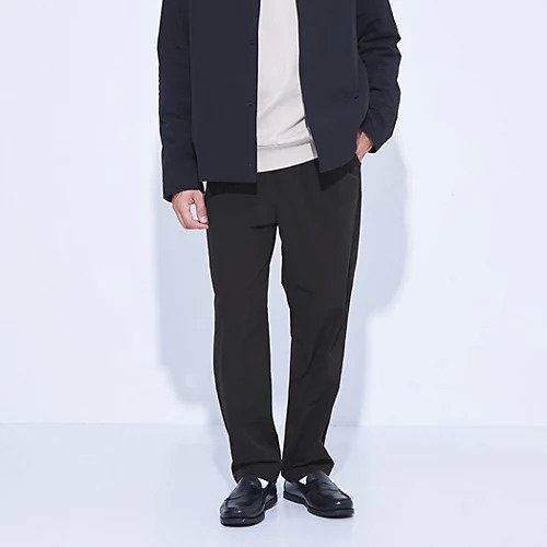 【グリーンレーベルリラクシング/green label relaxing / UNITED ARROWS / MEN】の【WEB限定】JUST fit CITY TECH イージー パンツ ー防シワ・ストレッチー インテリア・キッズ・メンズ・レディースファッション・服の通販 founy(ファニー) 　ファッション　Fashion　メンズファッション　MEN　ボトムス　Bottoms/Men　カーディガン　Cardigan　ストレッチ　Stretch　スマート　Smart　セットアップ　Set Up　ドローコード　Draw Cord　モダン　Modern　リラックス　Relax　おすすめ　Recommend　エレガント 上品　Elegant　BLACK|ID: prp329100004151881 ipo3291000000028573419