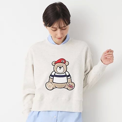 【デッサン/Dessin】の【洗える】ベア刺繍スウェット インテリア・キッズ・メンズ・レディースファッション・服の通販 founy(ファニー) https://founy.com/ ファッション Fashion レディースファッション WOMEN トップス・カットソー Tops/Tshirt パーカ Sweats スウェット Sweat おすすめ Recommend オーガニック Organic ショート Short シンプル Simple スウェット Sweat スマート Smart ボトム Bottom ワイド Wide 洗える Washable |ID: prp329100004153111 ipo3291000000028594210