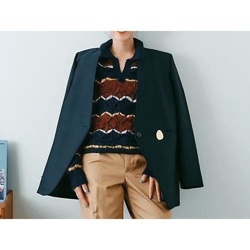 【ハルノブムラタ/HARUNOBUMURATA】の【SPURSHOP別注】ネイビージャケット HARU 人気、トレンドファッション・服の通販 founy(ファニー) ファッション Fashion レディースファッション Fashion for Women アウター Coat / Outerwear Collection レディースジャケット・軽アウター Jackets 2024年 2024 2024-2025秋冬・A/W Autumn/Winter 2024–25 AW24–25 シルク Silk, 100% Silk ジャケット Jacket, Outerwear プレート Plate, Dish 別注 Limited Edition, Custom Order 定番 Standard, Basic Item other-3|ID: prp329100004153178 ipo3291000000034409104