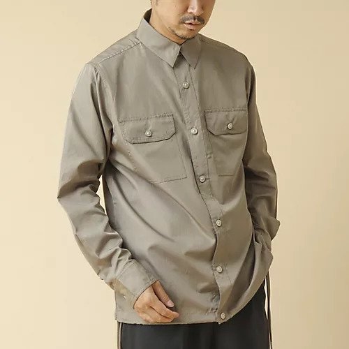 【ノーリーズ グッドマン/NOLLEY'S goodman / MEN】の【TAION/タイオン】MILITARY W POCKET SHIRT インテリア・キッズ・メンズ・レディースファッション・服の通販 founy(ファニー) 　ファッション　Fashion　メンズファッション　MEN　ダウン　Down　フラップ　Flap　ポケット　Pocket　ミリタリー　Military　リップ　Lip　軽量　Lightweight　長袖　Long Sleeve　カーキ|ID: prp329100004153205 ipo3291000000028594841