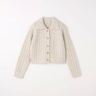 【グリーンレーベル リラクシング / ユナイテッドアローズ/green label relaxing / UNITED ARROWS】のケーブル ニット カーディガン OFF WHITE|ID:prp329100004154226