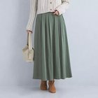 【グリーンレーベル リラクシング / ユナイテッドアローズ/green label relaxing / UNITED ARROWS】のアシメタック ボリューム ギャザー スカート OLIVE|ID:prp329100004154236