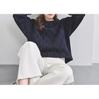 【ユナイテッドアローズ/UNITED ARROWS】のケーブル ジャカード スウェット プルオーバー NAVY|ID:prp329100004157701