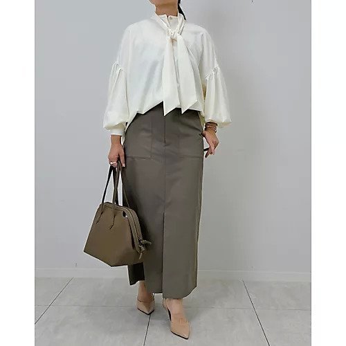 【エムセブンデイズ/M7days】の【コラボ】撥水Iラインスカート 人気、トレンドファッション・服の通販 founy(ファニー) 　ファッション　Fashion　レディースファッション　Fashion for Women　スカート　Skirts　洗える　Machine Washable　秋　Autumn　クール　Cool, Chic　コラボ　Collaboration, Collab　スリット　Slit, Slit Detail　セットアップ　Set-Up, Coordinated Outfit　ツイル　Twist, Twisted Detail　フロント　Front, Front Design　ブルゾン　Blouson, Bomber Jacket　ベーシック　Basic, Essential　ポケット　Pocket, Pocket Detail　ビジネス 仕事 通勤　Business / Work / Commuting　other-2|ID: prp329100004157702 ipo3291000000034955910