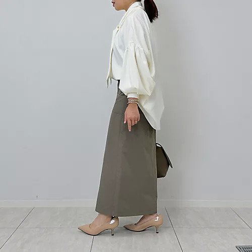 【エムセブンデイズ/M7days】の【コラボ】撥水Iラインスカート 人気、トレンドファッション・服の通販 founy(ファニー) 　ファッション　Fashion　レディースファッション　Fashion for Women　スカート　Skirts　洗える　Machine Washable　秋　Autumn　クール　Cool, Chic　コラボ　Collaboration, Collab　スリット　Slit, Slit Detail　セットアップ　Set-Up, Coordinated Outfit　ツイル　Twist, Twisted Detail　フロント　Front, Front Design　ブルゾン　Blouson, Bomber Jacket　ベーシック　Basic, Essential　ポケット　Pocket, Pocket Detail　ビジネス 仕事 通勤　Business / Work / Commuting　other-3|ID: prp329100004157702 ipo3291000000034955912