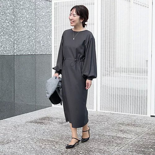 【エムセブンデイズ/M7days】の【コラボ】ドロスト切替ワンピース 人気、トレンドファッション・服の通販 founy(ファニー) 　ファッション　Fashion　レディースファッション　Fashion for Women　ワンピース　Dresses　アクセサリー　Fashion Accessories　エレガント 上品　Elegant　コラボ　Collaboration, Collab　フェミニン　Feminine, Girly　今季　This Season, Current Season　切替　Switching, Contrast Panel　洗える　Machine Washable　A/W・秋冬　Autumn/Winter　other-2|ID: prp329100004157705 ipo3291000000034941916