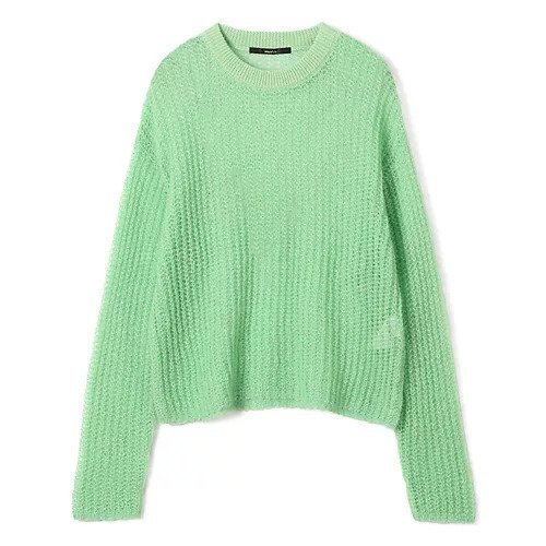 【ミューニック/Munich】のmohair knit rnd.neck pullover インテリア・キッズ・メンズ・レディースファッション・服の通販 founy(ファニー) 　ファッション　Fashion　レディースファッション　WOMEN　トップス・カットソー　Tops/Tshirt　ニット　Knit Tops　プルオーバー　Pullover　モヘヤ　Mohair　l/grn|ID: prp329100004158534 ipo3291000000028684777