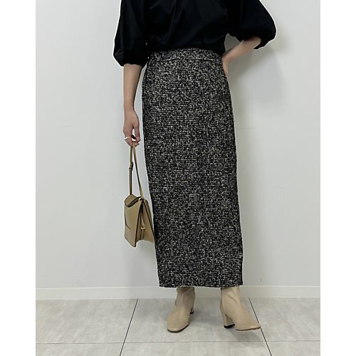 【クチュールドアダム/COUTURE D'ADAM】の【Marisol別注】スカート 人気、トレンドファッション・服の通販 founy(ファニー) ファッション Fashion レディースファッション Fashion for Women スカート Skirts エレガント 上品 Elegant シルク Silk, 100% Silk スリット Slit, Slit Detail タイトスカート Pencil Skirt, Tight Skirt ツイード Twill, Twill Weave 定番 Standard, Basic Item フランス France, French 別注 Limited Edition, Custom Order ミックス Mix, Mixed Style モノトーン Monotone, Black and White ロング Long, Long-Length other-2|ID: prp329100004158561 ipo3291000000034673978