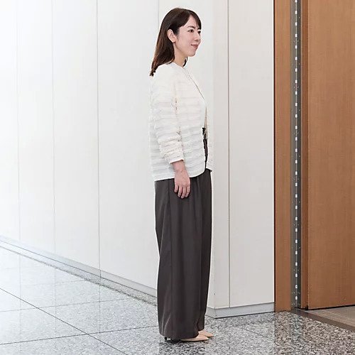 【ミラオーウェン/Mila Owen】のベルト付きタックワイドパンツ 人気、トレンドファッション・服の通販 founy(ファニー) 　ファッション　Fashion　レディースファッション　WOMEN　パンツ　Pants　ベルト　Belts　カーディガン　Cardigan　ジャケット　Jacket　テーパード　Tapered　バランス　Balance　フリル　Frills　ワイド　Wide　other-3|ID: prp329100004158567 ipo3291000000031287104