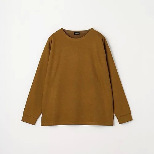 【グリーンレーベルリラクシング/green label relaxing / UNITED ARROWS / MEN】のメランジ ダブルフェイス ノーカラー カットソー インテリア・キッズ・メンズ・レディースファッション・服の通販 founy(ファニー) 　ファッション　Fashion　メンズファッション　MEN　トップス・カットソー　Tops/Tshirt/Men　インナー　Inner　カットソー　Cut And Sew　シンプル　Simple　スニーカー　Sneakers　スリット　Slit　ダブル　Double　フェイス　Face　フラット　Flat　ブルゾン　Blouson　ベーシック　Basic　メランジ　Melange　おすすめ　Recommend　MUSTARD|ID: prp329100004158614 ipo3291000000028685254