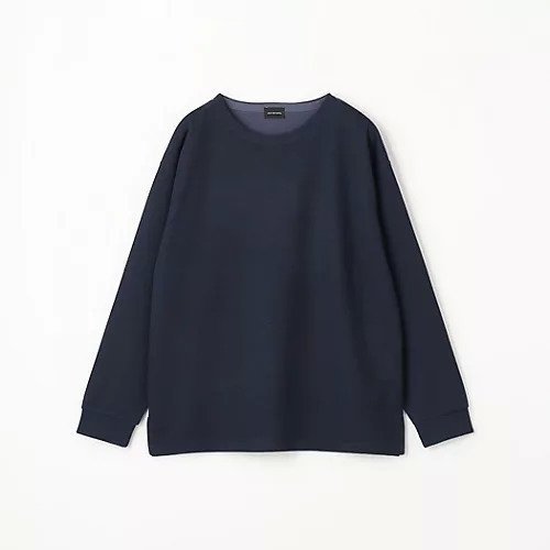 【グリーンレーベルリラクシング/green label relaxing / UNITED ARROWS / MEN】のメランジ ダブルフェイス ノーカラー カットソー インテリア・キッズ・メンズ・レディースファッション・服の通販 founy(ファニー) 　ファッション　Fashion　メンズファッション　MEN　トップス・カットソー　Tops/Tshirt/Men　インナー　Inner　カットソー　Cut And Sew　シンプル　Simple　スニーカー　Sneakers　スリット　Slit　ダブル　Double　フェイス　Face　フラット　Flat　ブルゾン　Blouson　ベーシック　Basic　メランジ　Melange　おすすめ　Recommend　NAVY|ID: prp329100004158614 ipo3291000000028685256