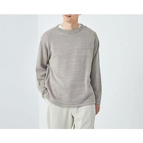 【グリーンレーベルリラクシング/green label relaxing / UNITED ARROWS / MEN】のウール ミックス テープ ボートネック ニット インテリア・キッズ・メンズ・レディースファッション・服の通販 founy(ファニー) 　ファッション　Fashion　メンズファッション　MEN　おすすめ　Recommend　アクリル　Acrylic　インナー　Inner　ミックス　Mix　LT.GRAY|ID: prp329100004158624 ipo3291000000028685307