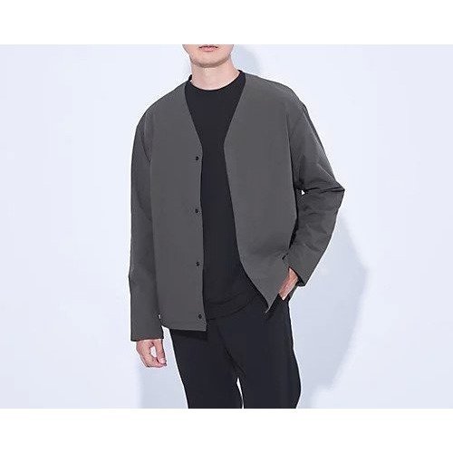 【グリーンレーベルリラクシング/green label relaxing / UNITED ARROWS / MEN】の【WEB限定】JUST fit CITY TECH カーディガン ー防シワ・ストレッチー インテリア・キッズ・メンズ・レディースファッション・服の通販 founy(ファニー) 　ファッション　Fashion　メンズファッション　MEN　カットソー　Cut And Sew　カーディガン　Cardigan　ストレッチ　Stretch　スマート　Smart　セットアップ　Set Up　ドット　Dot　フロント　Front　モダン　Modern　リラックス　Relax　おすすめ　Recommend　エレガント 上品　Elegant　MD.GRAY|ID: prp329100004158627 ipo3291000000028685319