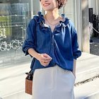 【リエミラー/Rie Miller】の【RM denim】フリルギャザーデニムブラウス 人気、トレンドファッション・服の通販 founy(ファニー) ファッション Fashion レディースファッション WOMEN トップス・カットソー Tops/Tshirt シャツ/ブラウス Shirts/Blouses 2024年 2024 2024-2025秋冬・A/W Aw/Autumn/Winter/Fw/Fall/2024-2025 A/W・秋冬 Aw・Autumn/Winter・Fw・Fall-Winter おすすめ Recommend キャミソール Camisole ギャザー Gather スウェット Sweat タンク Tank デニム Denim フリル Frills 人気 Popularity 夏 Summer 春 Spring 羽織 Haori thumbnail インディゴブルー|ID: prp329100004159834 ipo3291000000028702861