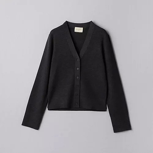 【ユナイテッドアローズ/UNITED ARROWS】のW 18G リブ Vネックカーディガン インテリア・キッズ・メンズ・レディースファッション・服の通販 founy(ファニー) 　ファッション　Fashion　レディースファッション　WOMEN　トップス・カットソー　Tops/Tshirt　カーディガン　Cardigans　Vネック　V-Neck　カーディガン　Cardigan　なめらか　Smooth　ボトム　Bottom　おすすめ　Recommend　DK.GRAY|ID: prp329100004159850 ipo3291000000028702938