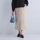 【グリーンレーベル リラクシング / ユナイテッドアローズ/green label relaxing / UNITED ARROWS】のアッシュクジャージー スリット タイト スカート -ウォッシャブル・ストレッチ- BEIGE|ID:prp329100004159864