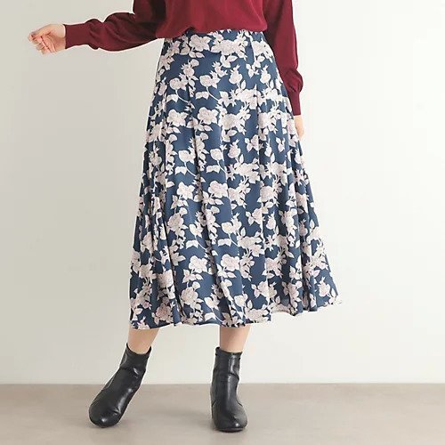 【ローラアシュレイ/LAURA ASHLEY】の【ウエストゴム/3colors/同柄アイテムあり】ポリントン ローゼズ柄 サテンスカート 人気、トレンドファッション・服の通販 founy(ファニー) 　ファッション　Fashion　レディースファッション　WOMEN　スカート　Skirt　なめらか　Smooth　サテン　Satin　ポケット　Pocket　 other-1|ID: prp329100004159870 ipo3291000000028703093