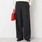 【デッサン/Dessin】の【後ろゴム】ワイドパンツ(XS〜L) 人気、トレンドファッション・服の通販 founy(ファニー) ファッション Fashion レディースファッション WOMEN パンツ Pants スマート Smart ツイード Tweed フロント Front ワイド Wide thumbnail ブラック|ID: prp329100004159886 ipo3291000000028703157