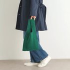 【ローラアシュレイ/LAURA ASHLEY】の【横マチあり/3colors】ヘリンボーン ニットバッグ グリーン|ID: prp329100004159902 ipo3291000000028703241