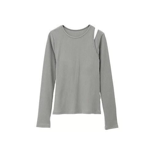 【ジュリエ/Julier】の【定番】リブロングスリーブプルオーバー インテリア・キッズ・メンズ・レディースファッション・服の通販 founy(ファニー) 　ファッション　Fashion　レディースファッション　WOMEN　トップス・カットソー　Tops/Tshirt　プルオーバー　Pullover　アシンメトリー　Asymmetry　カッティング　Cutting　人気　Popularity　定番　Standard　秋　Autumn/Fall　長袖　Long Sleeve　カーキ|ID: prp329100004161427 ipo3291000000028724570