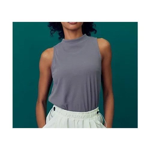 【ジュリエ/Julier】のフィールフライスハイネックプルオーバー インテリア・キッズ・メンズ・レディースファッション・服の通販 founy(ファニー) 　ファッション　Fashion　レディースファッション　Ladies' Fashion Online　トップス・カットソー　Tops/Tshirt　プルオーバー　Pullover　おすすめ　Recommend　スリット　Slit　ハイネック　High Neck　パターン　Pattern　ヨガ　Yoga　ラベンダー　Lavender　吸水　Water Absorption　夏　Summer　グレー|ID: prp329100004161431 ipo3291000000032638323