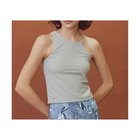 【ジュリエ/Julier】の【定番】YOGA FITアシメミドルトップス/パット付 オフホワイト|ID: prp329100004161446 ipo3291000000032638423