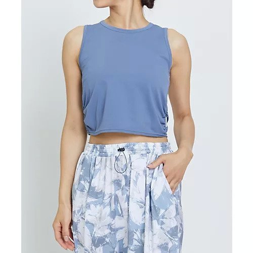 【ジュリエ/Julier】の【定番】Ecocoベア天竺ショ―トトップス インテリア・キッズ・メンズ・レディースファッション・服の通販 founy(ファニー) 　ファッション　Fashion　レディースファッション　Ladies' Fashion Online　トップス・カットソー　Tops/Tshirt　ギャザー　Gather　吸水　Water Absorption　シンプル　Simple　ストレッチ　Stretch　定番　Standard　ヨガ　Yoga　おすすめ　Recommend　ブルー|ID: prp329100004161452 ipo3291000000032638492