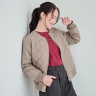 【シューラルー ドレスキップ/SHOO LA RUE / DRESKIP】の【リバーシブル】大人のための キルトノーカラーブルゾン 人気、トレンドファッション・服の通販 founy(ファニー) ファッション Fashion レディースファッション WOMEN アウター Coat Outerwear ブルゾン Blouson/Jackets インナー Inner キルト Quilt ショート Short シンプル Simple ジップ Zip ジップアップ Zip Up スヌード Snood スマート Smart ハイネック High Neck フロント Front ブルゾン Blouson ボトム Bottom ポケット Pocket マフラー Scarf リバーシブル Reversible おすすめ Recommend thumbnail トープ|ID: prp329100004161465 ipo3291000000028724705