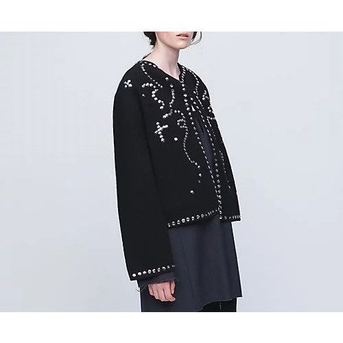 【ユナイテッドアローズ/UNITED ARROWS】のスパンコール ニット ジャケット インテリア・キッズ・メンズ・レディースファッション・服の通販 founy(ファニー) https://founy.com/ ファッション Fashion レディースファッション WOMEN アウター Coat Outerwear ジャケット Jackets ジャケット Jacket スパンコール Sequins ボトム Bottom ポケット Pocket 羽織 Haori モチーフ Motif ルーズ Loose おすすめ Recommend |ID: prp329100004161471 ipo3291000000028724730