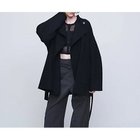 【ユナイテッドアローズ/UNITED ARROWS】のミドル ベルト リバーコート 人気、トレンドファッション・服の通販 founy(ファニー) ファッション Fashion レディースファッション WOMEN アウター Coat Outerwear コート Coats ベルト Belts ジャカード Jacquard ダブル Double パープル Purple フェイス Face ボトム Bottom ボトルネック Bottleneck ポケット Pocket マニッシュ Mannish ミドル Middle メルトン Melton thumbnail BLACK|ID: prp329100004161480 ipo3291000000029056186