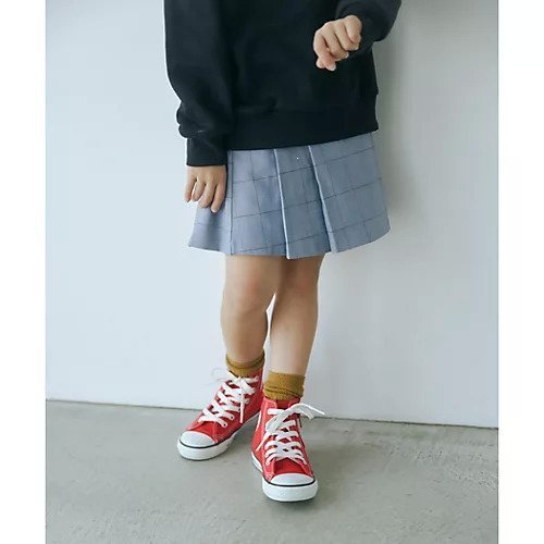 【グリーンレーベルリラクシング/green label relaxing / UNITED ARROWS / KIDS】のTJ チェック キュロット スカート / キッズ 100cm-130cm インテリア・キッズ・メンズ・レディースファッション・服の通販 founy(ファニー) 　ファッション　Fashion　キッズファッション　KIDS　秋　Autumn/Fall　キュロット　Culottes　スニーカー　Sneakers　チェック　Check　プリーツ　Pleats　LT.GRAY|ID: prp329100004161554 ipo3291000000028725083