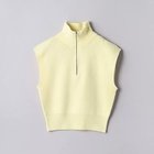 【ユナイテッドアローズ/UNITED ARROWS】のジップ ショート ニットベスト YELLOW|ID:prp329100004164076