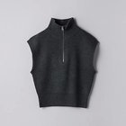 【ユナイテッドアローズ/UNITED ARROWS】のジップ ショート ニットベスト DK.GRAY|ID:prp329100004164076