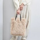 【ユナイテッドアローズ/UNITED ARROWS】のカーリー フェイクファー トートバッグ BEIGE|ID:prp329100004165089