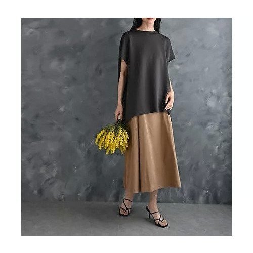 【スタイルデリ/STYLE DELI】の【BLK001】背面タックデザインカットソー 人気、トレンドファッション・服の通販 founy(ファニー) 　ファッション　Fashion　レディースファッション　WOMEN　トップス・カットソー　Tops/Tshirt　カットソー　Cut and Sewn　カットソー　Cut And Sew　今季　This Season　シンプル　Simple　スリット　Slit　スリーブ　Sleeve　フレア　Flare　フレンチ　French　ボックス　Box　リラックス　Relax　おすすめ　Recommend　日本製　Made In Japan　旅行　Travel　other-2|ID: prp329100004166055 ipo3291000000031286333