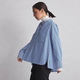 【グリーンレーベル リラクシング / ユナイテッドアローズ/green label relaxing / UNITED ARROWS】 【WEB限定】スキッパー シャツ人気、トレンドファッション・服の通販 founy(ファニー) ファッション Fashion レディースファッション WOMEN トップス・カットソー Tops/Tshirt シャツ/ブラウス Shirts/Blouses インナー Inner 秋 Autumn/Fall カットソー Cut And Sew クール Cool スキッパー Skipper スタンダード Standard ストライプ Stripe デニム Denim 定番 Standard フェミニン Feminine フロント Front ポケット Pocket おすすめ Recommend エレガント 上品 Elegant ビジネス 仕事 通勤 Business |ID:prp329100004166067