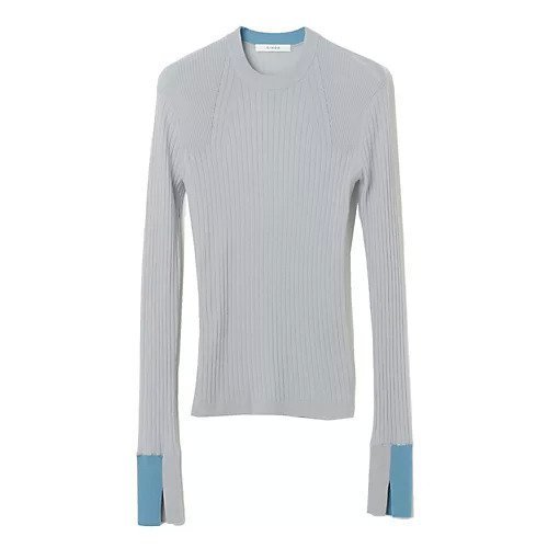 【チノ/CINOH】の袖配色クルーネックニット インテリア・キッズ・メンズ・レディースファッション・服の通販 founy(ファニー) https://founy.com/ ファッション Fashion レディースファッション Fashion for Women トップス・カットソー Cut & Sew Tops ニット Knit Tops & Sweaters カフス Cuff Design スリット Slit, Slit Detail フィット Fit, Slim Fit リブニット Rib Knit, Ribbed Knit |ID: prp329100004166073 ipo3291000000035424537