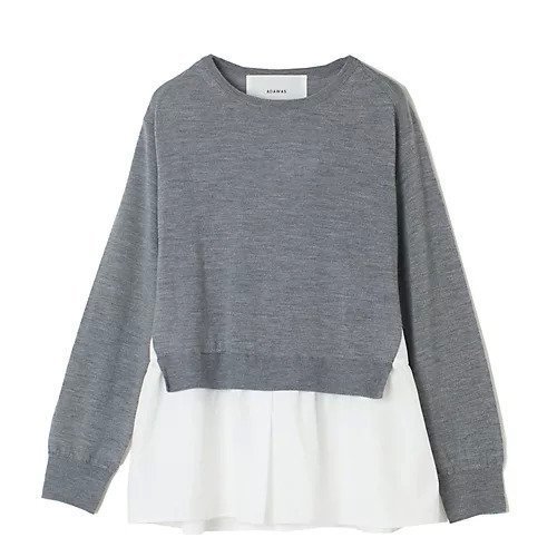 【エクラ/eclat】のレイヤード風ウールニットプルオーバー インテリア・キッズ・メンズ・レディースファッション・服の通販 founy(ファニー) https://founy.com/ ファッション Fashion レディースファッション Fashion for Women トップス・カットソー Cut & Sew Tops ニット Knit Tops & Sweaters カジュアルプルオーバー・ニットトップス Pullovers & Knit Tops / Casual Pullovers ドッキング Docking, Mixed Material 別注 Limited Edition, Custom Order 洗える Machine Washable |ID: prp329100004166075 ipo3291000000036034953