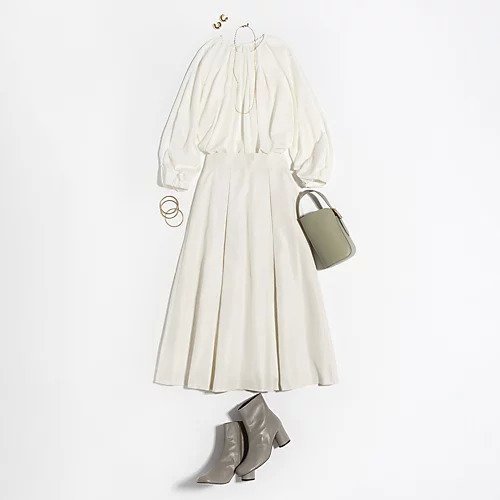 【イーバイエクラ/E by eclat】のふんわりタックスカート 人気、トレンドファッション・服の通販 founy(ファニー) 　ファッション　Fashion　レディースファッション　Fashion for Women　スカート　Skirts　タフタ　Taffeta, Structured Fabric　フォルム　Silhouette, Form　フレア　Flare, Flared　洗える　Machine Washable　other-2|ID: prp329100004166086 ipo3291000000034955923