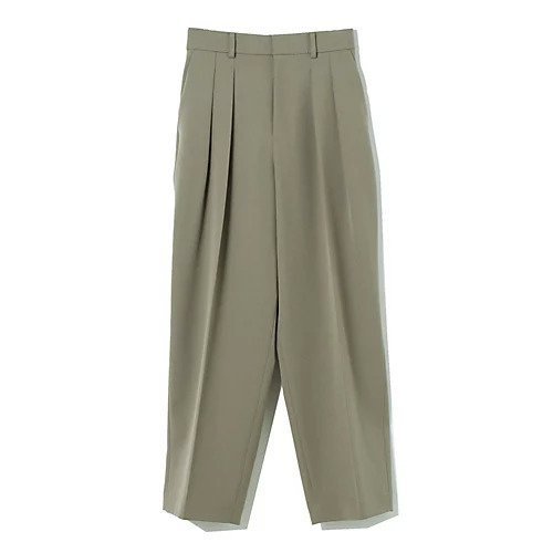 【イーバイエクラ/E by eclat】のワイドテーパードパンツ インテリア・キッズ・メンズ・レディースファッション・服の通販 founy(ファニー) 　ファッション　Fashion　レディースファッション　Fashion for Women　パンツ　Pants & Trousers　ストレッチ　Stretch, Stretchy Fabric　フィット　Fit, Slim Fit　フロント　Front, Front Design　ワイド　Wide, Wide Fit　洗える　Machine Washable　カーキグレー|ID: prp329100004166092 ipo3291000000034956585