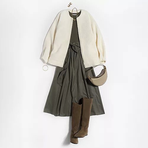 【イーバイエクラ/E by eclat】のリブニットドッキングワンピース 人気、トレンドファッション・服の通販 founy(ファニー) 　ファッション　Fashion　レディースファッション　Fashion for Women　ワンピース　Dresses　ギャザー　Gathered, Ruffled　ドッキング　Docking, Mixed Material　ベーシック　Basic, Essential　リボン　Ribbon, Bow　ワイドリブ　Wide Rib, Wide Ribbed Knit　エレガント 上品　Elegant　other-2|ID: prp329100004166101 ipo3291000000034941929