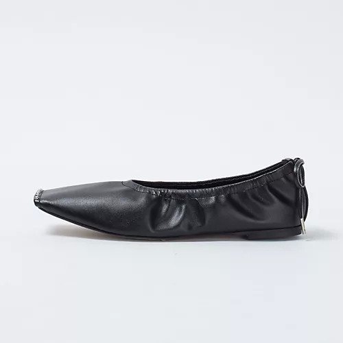 【チェンバー/CHEMBUR】のスクエアフラットシューズ 人気、トレンドファッション・服の通販 founy(ファニー) 　ファッション　Fashion　レディースファッション　Fashion for Women　ギャザー　Gathered, Ruffled　クール　Cool, Chic　スクエア　Square, Square Shape　スタッズ　Studs, Metal Accents　フィット　Fit, Slim Fit　フォルム　Silhouette, Form　フラット　Flat, Flat Shoes　other-2|ID: prp329100004166130 ipo3291000000031286630