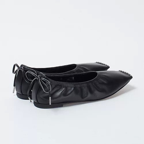 【チェンバー/CHEMBUR】のスクエアフラットシューズ 人気、トレンドファッション・服の通販 founy(ファニー) 　ファッション　Fashion　レディースファッション　Fashion for Women　ギャザー　Gathered, Ruffled　クール　Cool, Chic　スクエア　Square, Square Shape　スタッズ　Studs, Metal Accents　フィット　Fit, Slim Fit　フォルム　Silhouette, Form　フラット　Flat, Flat Shoes　other-3|ID: prp329100004166130 ipo3291000000031286634