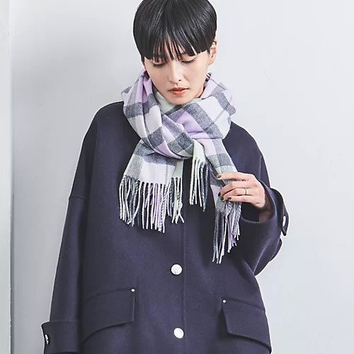 【ユナイテッドアローズ/UNITED ARROWS】のカシミヤ チェック マフラー 人気、トレンドファッション・服の通販 founy(ファニー) 　ファッション　Fashion　レディースファッション　WOMEN　マフラー　Mufflers　おすすめ　Recommend　なめらか　Smooth　エレガント 上品　Elegant　カシミヤ　Cashmere　ギフト プレゼント　Gift Present　ストール　Stall　チェック　Check　マフラー　Scarf　羽織　Haori　 other-1|ID: prp329100004166146 ipo3291000000028796003