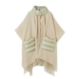 【ヘルノ/HERNO】 ダウン使いカシミヤ混ケープ人気、トレンドファッション・服の通販 founy(ファニー) ファッション Fashion レディースファッション Fashion for Women グログラン Grosgrain, Grosgrain Ribbon コレクション Collection, Seasonal Line シルク Silk, 100% Silk ダウン Down, Puffer ドローストリング Drawstring, Pull Cord フリンジ Fringe, Tassel ポケット Pocket, Pocket Detail ラグジュアリー Luxury, Elegant |ID:prp329100004166202