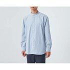 【グリーンレーベルリラクシング/green label relaxing / UNITED ARROWS / MEN】のポリエステル ラッカンバンドカラー リラックス シャツ -ストレッチ・吸水速乾- LT.BLUE|ID: prp329100004166216 ipo3291000000028796275