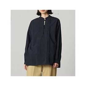 【ミディウミ/MidiUmi】 ナイロンフロントタックシャツ人気、トレンドファッション・服の通販 founy(ファニー) ファッション Fashion レディースファッション WOMEN トップス・カットソー Tops/Tshirt シャツ/ブラウス Shirts/Blouses シンプル Simple スリット Slit フロント Front ボトム Bottom ヴィンテージ Vintage |ID:prp329100004167156