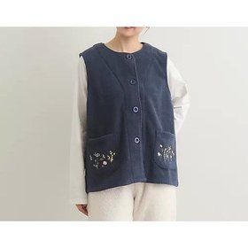 【ローラアシュレイホーム/LAURA ASHLEY HOME】 クロスウェル柄 フリースルームベスト人気、トレンドファッション・服の通販 founy(ファニー) ファッション Fashion レディースファッション WOMEN アウター Coat Outerwear トップス・カットソー Tops/Tshirt ベスト/ジレ Gilets/Vests スマート Smart ベスト Vest ポケット Pocket |ID:prp329100004167176