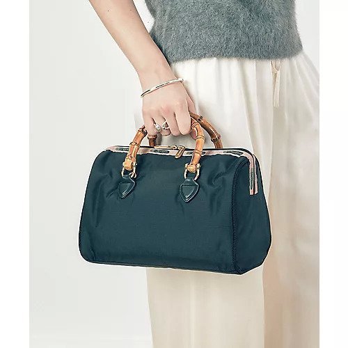 【レスポートサック アトリエ/LeSportsac Atelier】のMED BAMBOO BOSTON2/シャドウブラック 人気、トレンドファッション・服の通販 founy(ファニー) 　ファッション　Fashion　レディースファッション　WOMEN　コレクション　Collection　軽量　Lightweight　財布　Wallet　ニューヨーク　New York　フォルム　Form　ボストンバッグ　Boston Bag　モダン　Modern　無地　Plain Color　ラップ　Wrap　おすすめ　Recommend　旅行　Travel　other-2|ID: prp329100004167214 ipo3291000000031286131